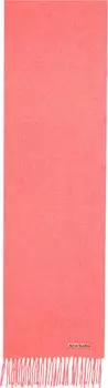 Шарф Acne Studios Skinny Fringe Wool 'Fluo Pink Melange', разноцветный