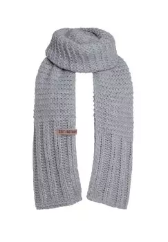 Шарф ALEX Knit Factory, цвет light grey
