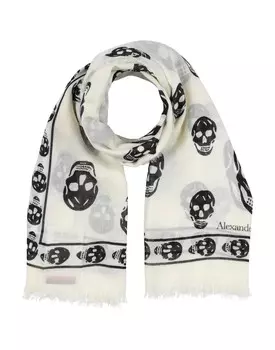 Шарф Alexander Mcqueen, белый
