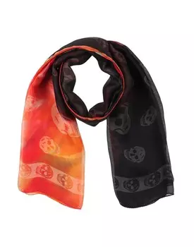 Шарф Alexander Mcqueen, оранжевый