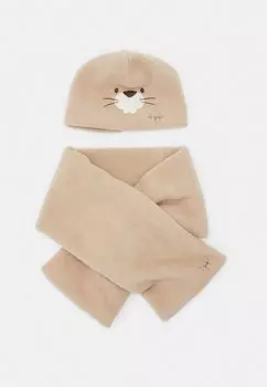 Шарф Baby Hat And Scarf Set Unisex Il Gufo, цвет birch