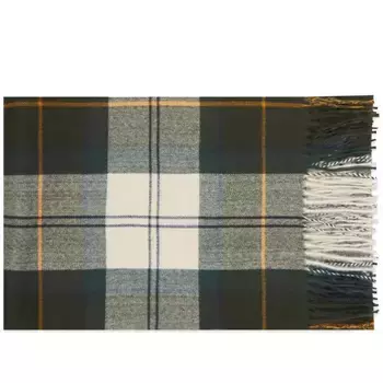 Шарф Barbour Hailes Tartan, темно-зеленый