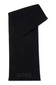Шарф BOSS Scarf, черный
