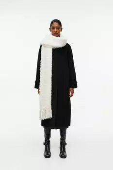 Шарф букле H&M, белый