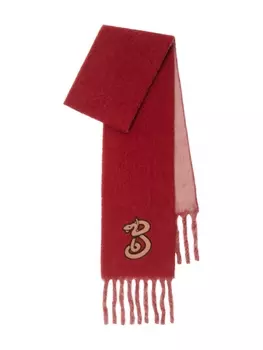 Шарф Burberry B Snake, красный
