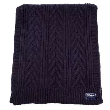 Шарф Cable Lux Superdry, синий