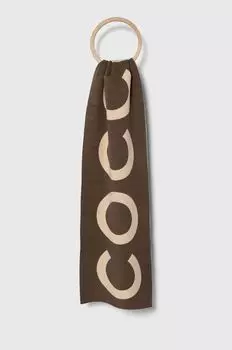 Шарф Coccinelle, коричневый