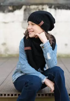 Шарф COCO Knit Factory, цвет black