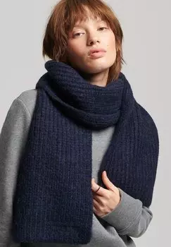 Шарф ESSENTIAL Superdry, темно-синий