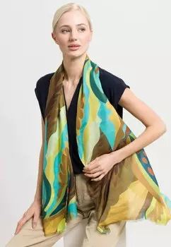 Шарф FLORAL DESIGN FRAAS, зеленый
