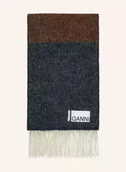 Шарф Ganni, синий