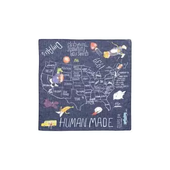 Шарф Human Made Bandana, темно-синий