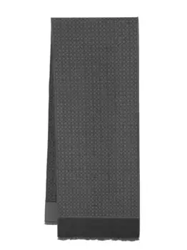 Шарф 'Interlocked Gancini' Ferragamo, серый