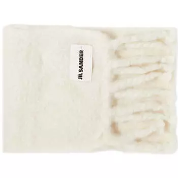 Шарф Jil Sander Plus Label Logo, белый