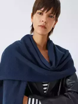 Шарф John Lewis Cashmere, темно-синий