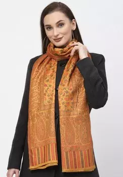 Шарф KASHMIRI HANDWOVEN Avant-Garde Paris, цвет mustard