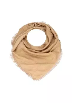 Шарф Maxi с люрексом и логотипом 110 см PATRIZIA PEPE, цвет Gold Star