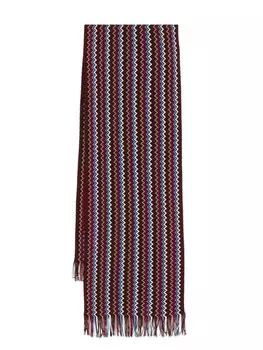 Шарф Missoni с узором «зигзаг», синий