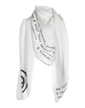 Шарф Mm6 Maison Margiela, белый