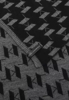 Шарф MONOGRAM SCARF KARL LAGERFELD, черный