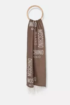 Шарф Moschino, коричневый
