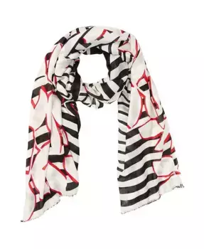 Шарф Multi Pattern Olsen, черный