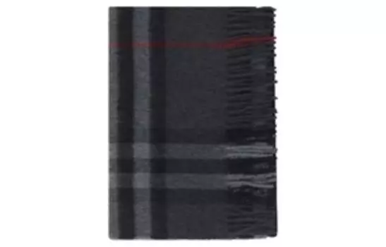 Шарф мужской Burberry Fringed-Edge, серый