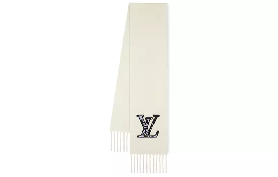 Шарф мужской Louis Vuitton, белый