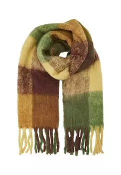 Шарф NISAUM Unmade Copenhagen, цвет art green brown