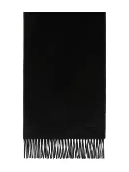 Шарф с бахромой MAX MARA, черный