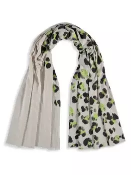 Шарф с леопардовым принтом Fraas, цвет Light Grey