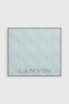 Шарф с оттенком шелка Lanvin, синий