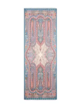 Шарф с принтом пейсли ETRO, синий