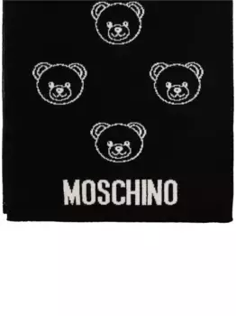 Шарф с принтом Teddy Bear Moschino
