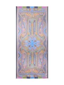 Шарф с узором ETRO, синий