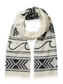 Шарф Scotch & Soda, цвет creme/schwarz