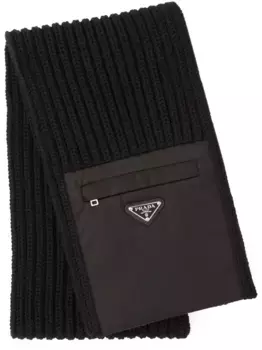 Шарф Shaker Prada, черный