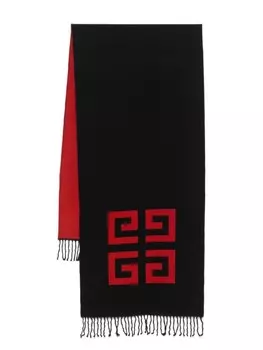 Шарф шерстяной 4G Givenchy, черный