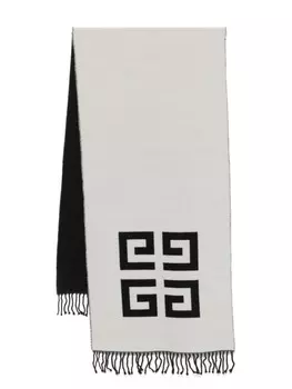 Шарф шерстяной 4G Givenchy, черный