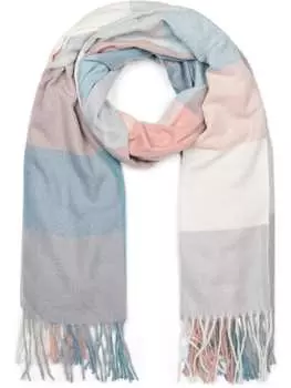 Шарф styleBREAKER, цвет blau/grau/rose