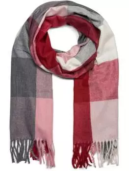 Шарф styleBREAKER, цвет bordeaux/rosa/grau