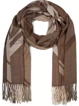 Шарф styleBREAKER, цвет braun/beige