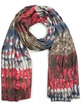 Шарф styleBREAKER, цвет braun/rot/blau