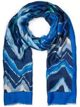 Шарф styleBREAKER, цвет dunkelblau/blau