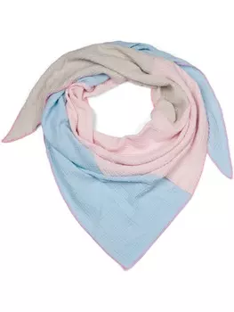 Шарф styleBREAKER, цвет hellblau/rose/hellgrau