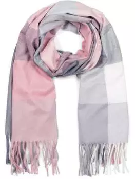 Шарф styleBREAKER, цвет rosa/grau/wei