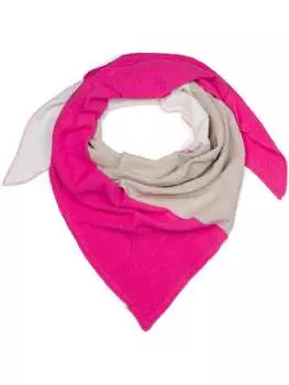 Шарф styleBREAKER, цвет wei/pink/hellgrau