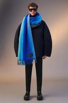 Шарф ti-dye ZARA, синий