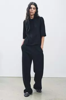 Шарф топ ZARA, черный