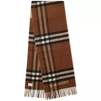 Шарф в клетку Burberry с разрезами